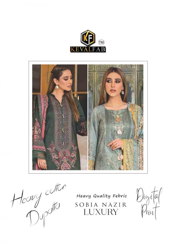 Keval Sobia Nazir Luxury 11 Cotton Dress Material Collection
